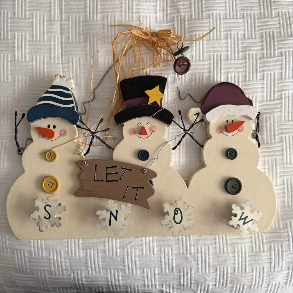 ❤️ Winter Snowman Wall Decor